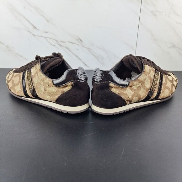 Coach Kathleen Signature Brown Sneakers - Picture 4 of 8